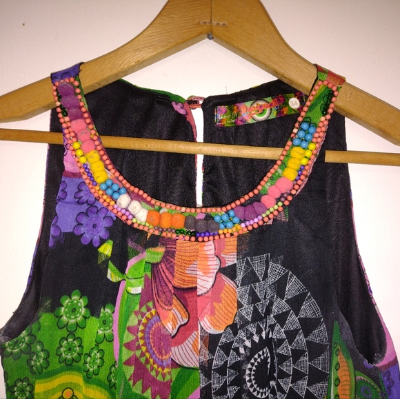 Desigual Short Dress Multicolored Size S/34 - Picture 4 of 11